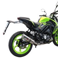 Escape compatível com Keeway Rkf 125 2018-2020, M3 Inox , Sistema homologado com catalisador linha completa, silencioso mais coletor 