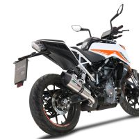 GPR escape compatível com  Ktm Duke 390 2021-2024, New Grand Prix Evo Titanium, Escape legal, homologado, silenciador com db killer removível e tubo de ligação específico 