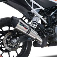 GPR escape compatível com  Ktm Duke 390 2021-2024, New Grand Prix Evo Titanium, Escape legal, homologado, silenciador com db killer removível e tubo de ligação específico 