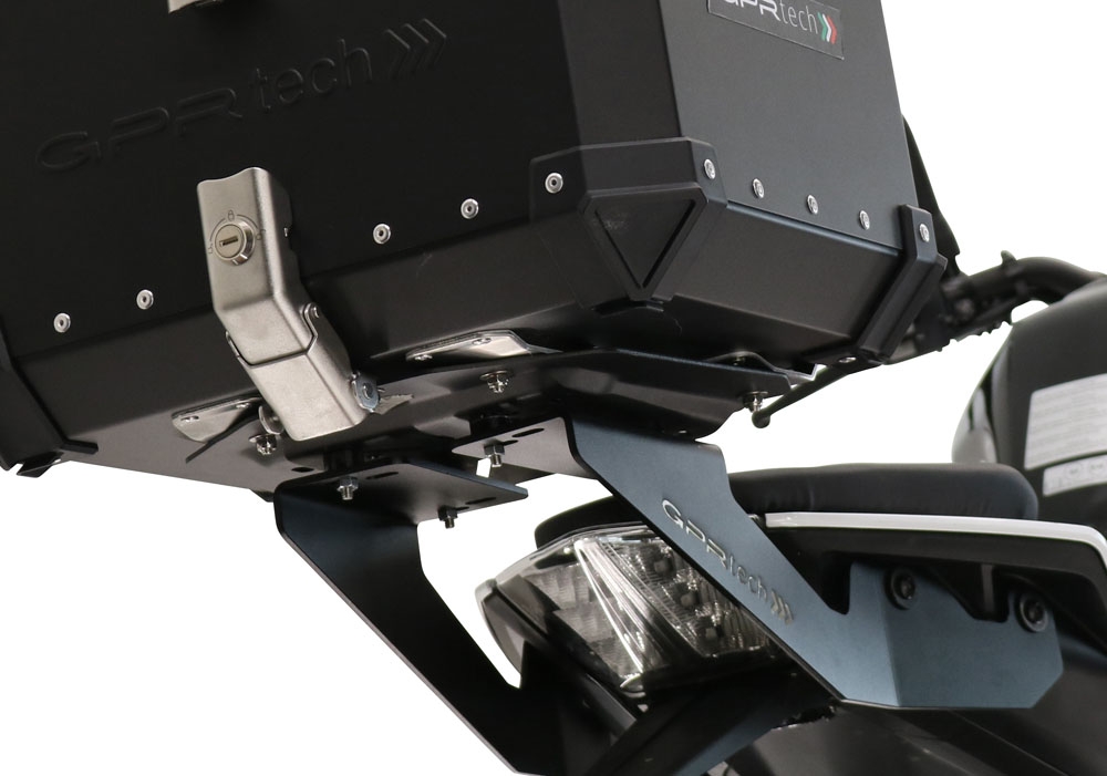 Placa de encaixe específica en titânio Top Case ALPITECH 35 LT porta-malas GPR TECH compatível com Ktm Duke 390 2021/2023 e5