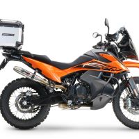 Top case em alumínio, cor prata com placa específica incluída Top case maletas GPR TECH compatível com Ktm Adventure 790 2021/2024 e5