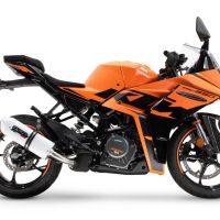 Escape compatível com Ktm Rc 125 2021-2024, Albus Evo4, Escape legal, homologado, silenciador com db killer removível e tubo de ligação específico 