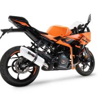 Escape compatível com Ktm Rc 125 2021-2024, Albus Evo4, Escape legal, homologado, silenciador com db killer removível e tubo de ligação específico 
