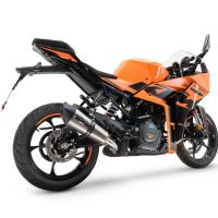 Escape compatível com Ktm Rc 390 2022-2024, M3 Inox , Escape legal, homologado, silenciador com db killer removível e tubo de ligação específico 