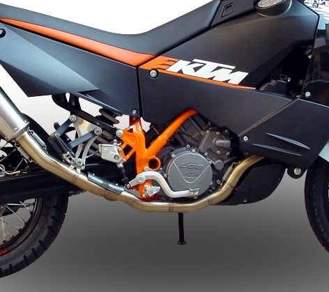 Escape compatível com Ktm Lc8 990 Adventure - R - DAKAR 2006-2014, Hyper Sonic Inox, Sistema homologado,legal, linha completa, incluindo db killer removível mais coletor 