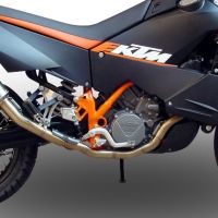 Escape compatível com Ktm Lc8 990 Adventure - R - DAKAR 2006-2014, Hyper Sonic Inox, Sistema homologado,legal, linha completa, incluindo db killer removível mais coletor 