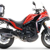 Top case em alumínio, cor prata com placa específica incluída GPR TECH compatível com Moto Morini X-CAPE 650 2021/2024 e5