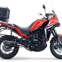 Top case em alumínio, cor preta com placa específica incluída GPR TECH compatível com Moto Morini X-CAPE 650 2021/2024 e5