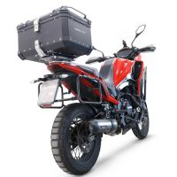 Top case em alumínio, cor preta com placa específica incluída GPR TECH compatível com Moto Morini X-CAPE 650 2021/2024 e5