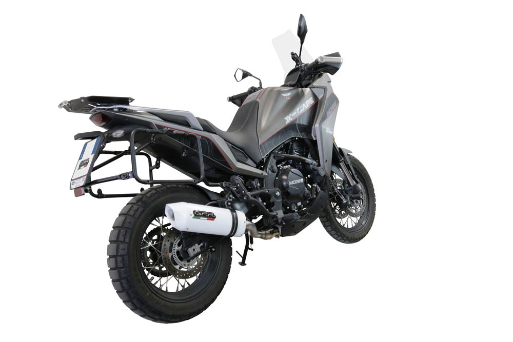 Escape compatível com Moto Morini X-CAPE 650 2021-2024, Albus Evo4, Escape homologado semi-completo com db killer removível e com catalisador 