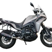 Escape compatível com Moto Morini X-CAPE 650 2021-2024, Furore Evo4 Nero, Escape homologado semi-completo com db killer removível e com catalisador 