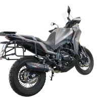 Escape compatível com Moto Morini X-CAPE 650 2021-2024, Furore Evo4 Nero, Escape homologado semi-completo com db killer removível e com catalisador 