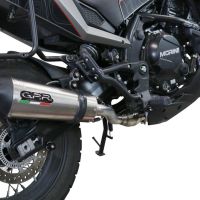 GPR escape compatível com  Moto Morini X-CAPE 650 2021-2024, New Grand Prix Evo Titanium, Escape homologado semi-completo com db killer removível e com catalisador 