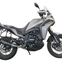 Escape compatível com Moto Morini X-CAPE 650 2021-2024, M3 Black Titanium, Escape homologado semi-completo com db killer removível e com catalisador 
