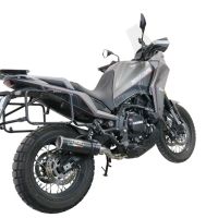 Escape compatível com Moto Morini X-CAPE 650 2021-2024, M3 Black Titanium, Escape homologado semi-completo com db killer removível e com catalisador 