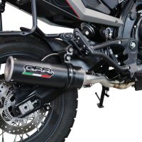 Escape compatível com Moto Morini X-CAPE 650 2021-2024, M3 Black Titanium, Escape homologado semi-completo com db killer removível e com catalisador 