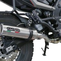 GPR escape compatível com  Moto Morini X-CAPE 650 2021-2024, M3 Inox , Escape homologado semi-completo com db killer removível e com catalisador 