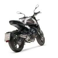 Escape compatível com Moto Morini Seiemmezzo Scr 2022-2024, Deeptone Inox, Escape homologado semi-completo com db killer removível e com catalisador 