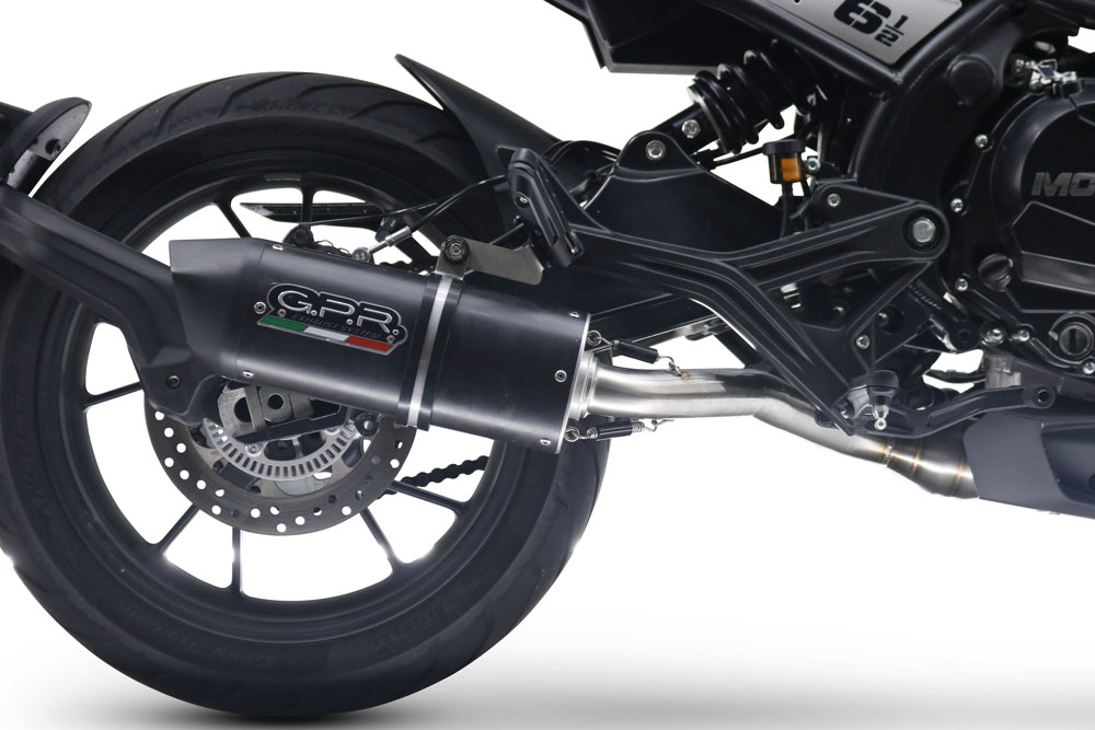 Escape compatível com Moto Morini Seiemmezzo Scr 2022-2024, Furore Evo4 Nero, Escape homologado semi-completo com db killer removível e com catalisador 
