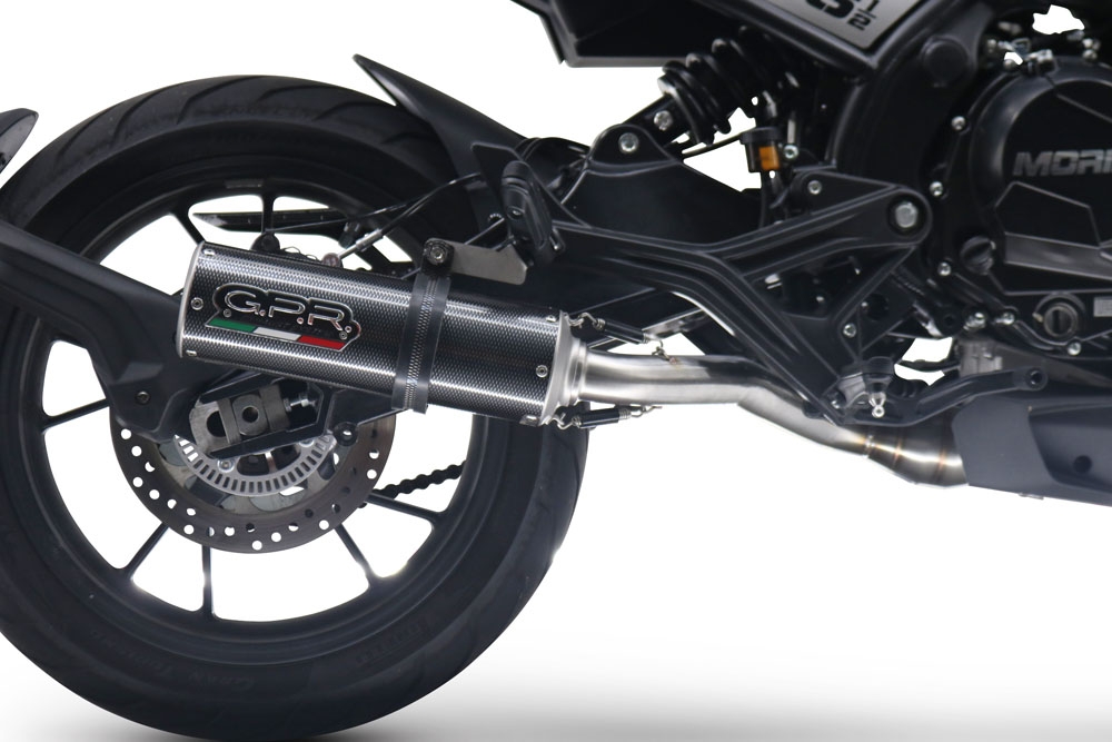 Escape compatível com Moto Morini Seiemmezzo Str 2022-2024, M3 Poppy , Escape homologado semi-completo com db killer removível e com catalisador 