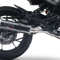 Escape compatível com Moto Morini Seiemmezzo Str 2022-2024, M3 Poppy , Escape homologado semi-completo com db killer removível e com catalisador 