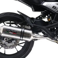 GPR escape compatível com  Moto Morini Seiemmezzo Str 2022-2024, Satinox , Escape homologado semi-completo com db killer removível e com catalisador 