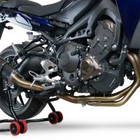 Escape compatível com Yamaha Mt-09 Tracer 900 2017-2020, Furore Evo4 Nero, Sistema homologado com catalisador linha completa, silencioso mais coletor 