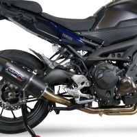 Escape compatível com Yamaha Mt-09 Tracer 900 2017-2020, Furore Evo4 Nero, Sistema homologado com catalisador linha completa, silencioso mais coletor 