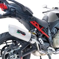 Escape compatível com Ducati Multistrada V4 - S 2022-2024, Albus Evo4, Escape legal, homologado, silenciador com db killer removível e tubo de ligação específico 