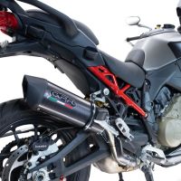 Escape compatível com Ducati Multistrada V4 Rally 2023-2024, Furore Evo4 Poppy, Escape legal, homologado, silenciador com db killer removível e tubo de ligação específico 