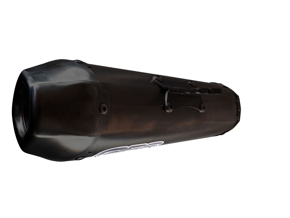 Escape compatível com Zontes M 125 2022-2024, Pentaroad Black, Sistema homologado com catalisador linha completa, silencioso mais coletor 