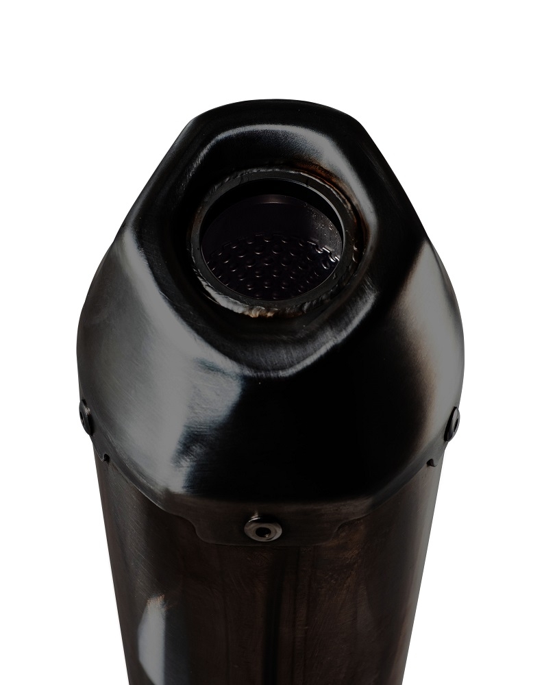 Escape compatível com Zontes M 125 2022-2024, Pentaroad Black, Sistema homologado com catalisador linha completa, silencioso mais coletor 