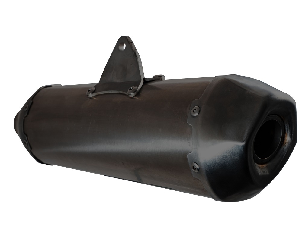 Escape compatível com Zontes M 125 2022-2024, Pentaroad Black, Sistema homologado com catalisador linha completa, silencioso mais coletor 
