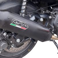 Escape compatível com Bmw C 400 X -GT 2019-2020, Pentaroad Black, Escape legal, homologado, silenciador com catalisador, db killer removível e tubo de ligação específico 