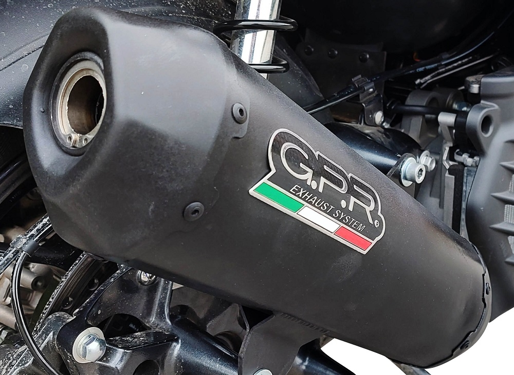 GPR escape compatível com  Bmw C 400 X -GT 2021-2024, Pentaroad Black, Escape legal, homologado, silenciador com catalisador, db killer removível e tubo de ligação específico 
