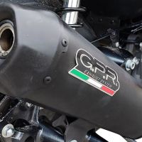 GPR escape compatível com  Bmw C 400 X -GT 2021-2024, Pentaroad Black, Escape legal, homologado, silenciador com catalisador, db killer removível e tubo de ligação específico 