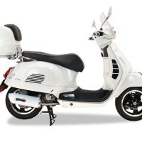 Escape compatível com Piaggio Vespa 125 Granturismo 2003-2007, Albus Ceramic, Escape racing linha completa, silencioso mais coletor com dbkiller, não homologado 