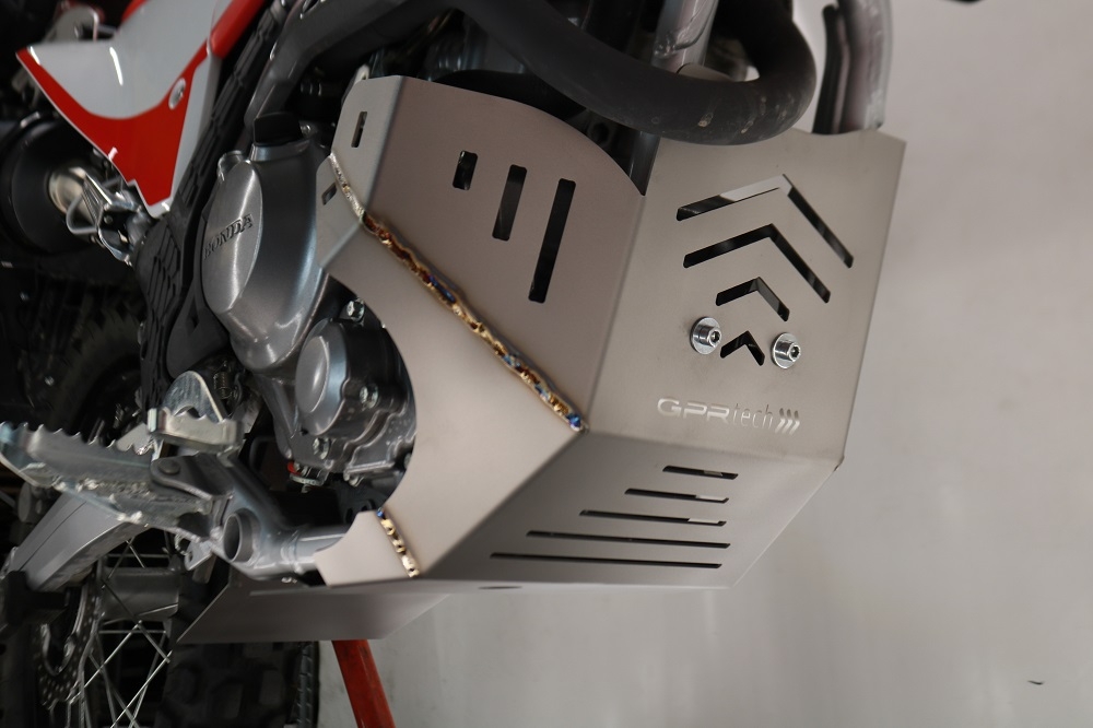 Placa antiderrapante de titânio GPR TECH compatível com Honda Crf 300 L / Rally 2021/2024 e5