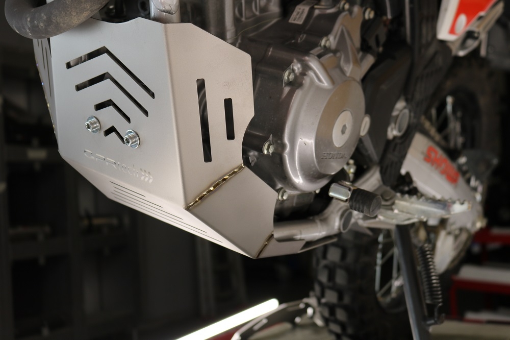 Placa antiderrapante de titânio GPR TECH compatível com Honda Crf 300 L / Rally 2021/2024 e5