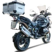 Top case em alumínio, cor prata com placa específica incluída Top case maletas GPR TECH compatível com Bmw F 850 Gs Adventure 2021/2023 e5