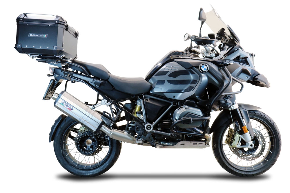 Top case em alumínio, cor preta com placa específica incluída Top case maletas GPR TECH compatível com Bmw F 850 Gs Adventure 2018/2020 e4