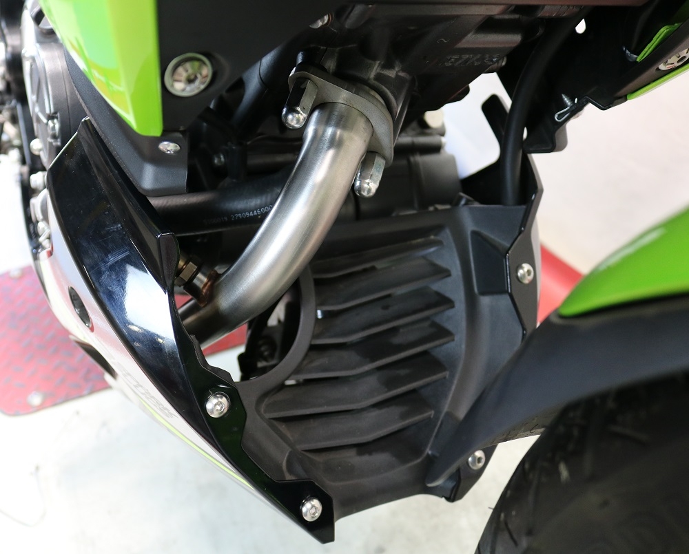 Escape compatível com Keeway Rkf 125 2021-2023, M3 Poppy , Sistema homologado com catalisador linha completa, silencioso mais coletor 