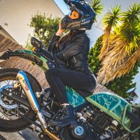 Escape compatível com Royal Enfield Himalayan 410 DIAM 42.5 2017-2020, Powercone Evo, Escape legal, homologado, silenciador com catalisador, db killer removível e tubo de ligação específico 