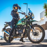 Escape compatível com Royal Enfield Himalayan 410 DIAM 42.5 2017-2020, Powercone Evo, Escape legal, homologado, silenciador com catalisador, db killer removível e tubo de ligação específico 