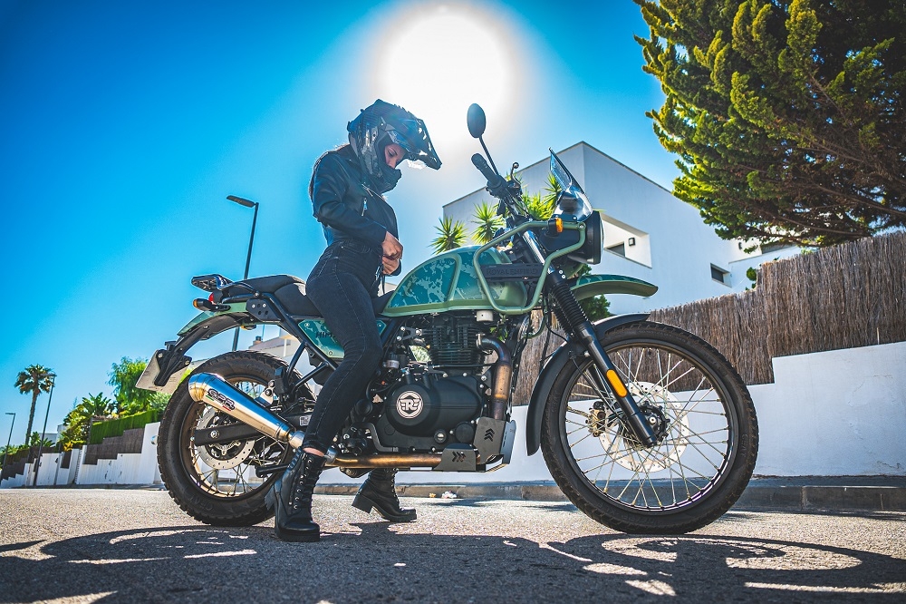Escape compatível com Royal Enfield Himalayan 410 DIAM 42.5 2017-2020, Powercone Evo, Escape legal, homologado, silenciador com catalisador, db killer removível e tubo de ligação específico 