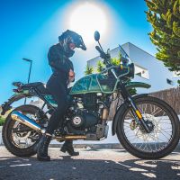 Escape compatível com Royal Enfield Himalayan 410 DIAM 42.5 2017-2020, Powercone Evo, Escape legal, homologado, silenciador com catalisador, db killer removível e tubo de ligação específico 