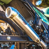 Escape compatível com Royal Enfield Himalayan 410 DIAM 42.5 2017-2020, Powercone Evo, Escape legal, homologado, silenciador com catalisador, db killer removível e tubo de ligação específico 