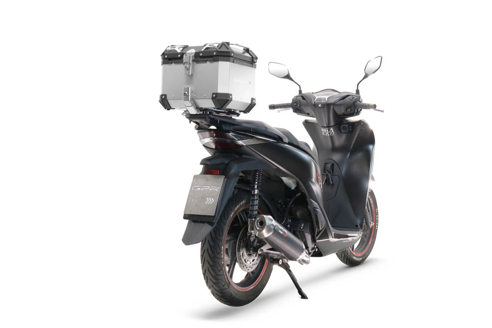Escape compatível com Honda SH 125 2020-2023, Pentascooter, Sistema de escapamento de corrida incluindo tubo de ligação específico com dbkiller 