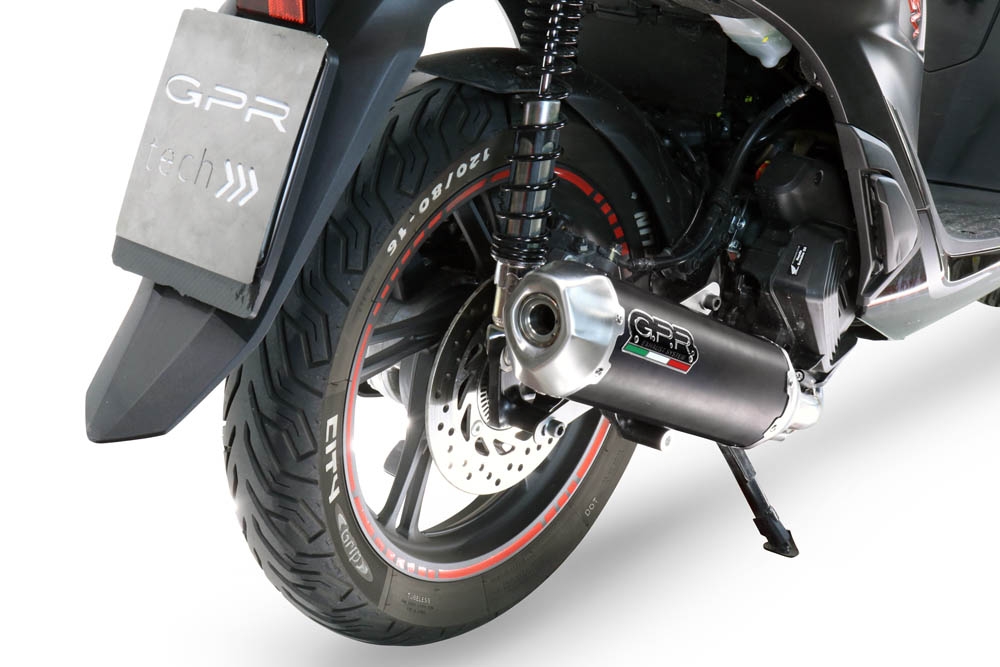 Escape compatível com Honda SH 125 2020-2023, Pentascooter, Sistema de escapamento de corrida incluindo tubo de ligação específico com dbkiller 