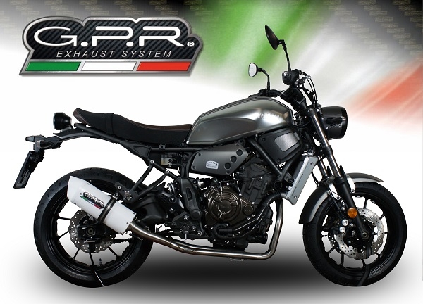 Escape compatível com Yamaha Xsr 700 2017-2020, Albus Evo4, Sistema homologado com catalisador linha completa, silencioso mais coletor 